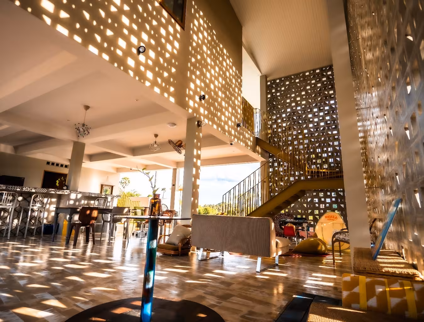 The common area at Baan Mahasamut Pranburi